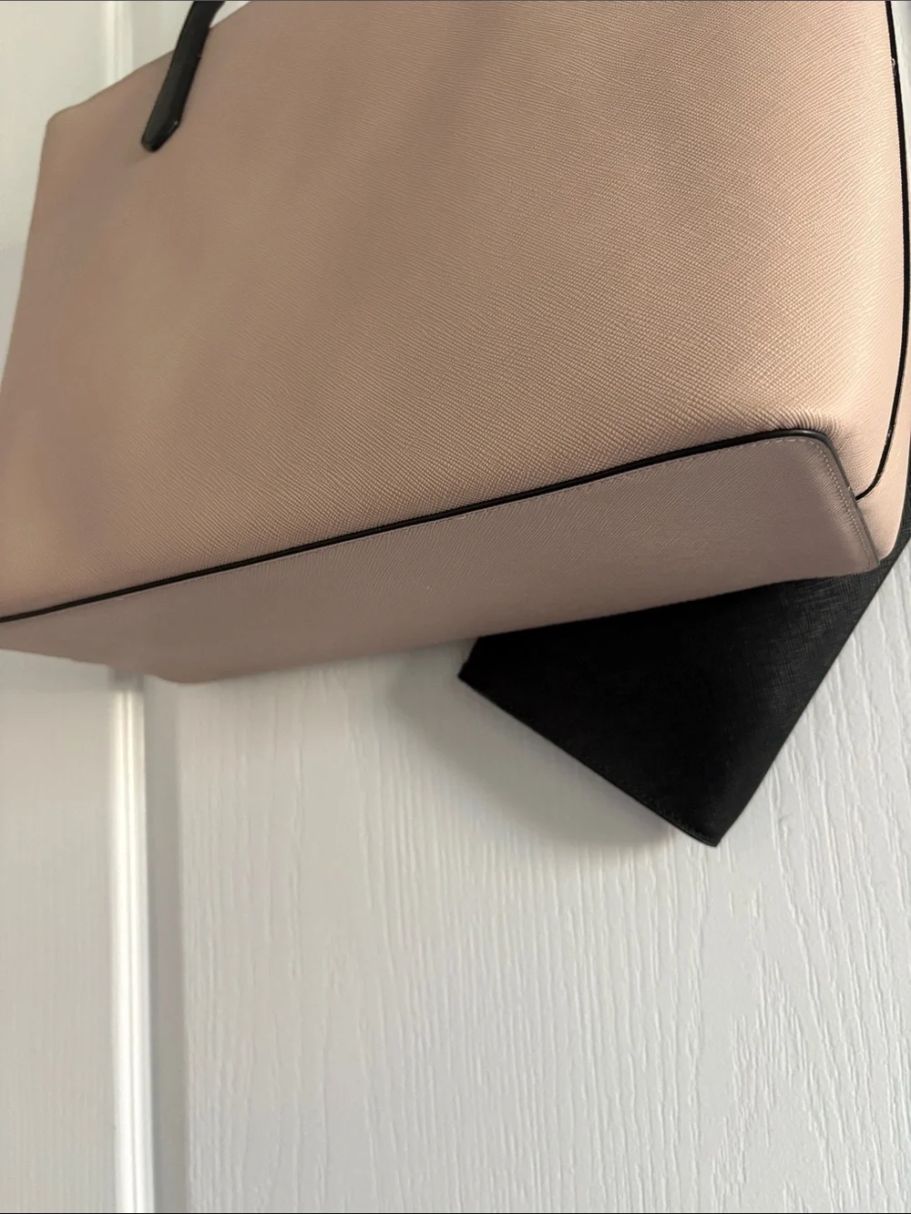 kate spade Blush Tote with Black Trim and Pouch